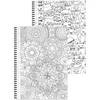 Bloknotas MANDALAS, A4, langeliais, 70 lapų, 70gsm, su spirale šone