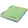 Bloknotas NOTEBOOK, EconoMix, B5, langeliais, 120 lapų, 60gsm, su spirale šone, plastikinis viršelis