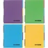 Bloknotas NOTEBOOK, EconoMix, B5, langeliais, 120 lapų, 60gsm, su spirale šone, plastikinis viršelis