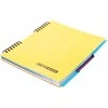 Bloknotas NOTEBOOK, EconoMix, B5, langeliais, 120 lapų, 60gsm, su spirale šone, plastikinis viršelis