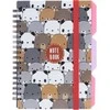 Bloknotas PANDA, Optima, B6, 100 lapų, langeliais, 65gsm, su spirale šone, plastikinis viršelis