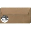 Dekoratyvinis kraft popieriaus vokas POLLEN, Clairefontaine, DL (110x220mm), 120gsm, rudos sp.