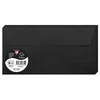 Dekoratyvinis vokas POLLEN, Clairefontaine, DL (110x220mm), 120gsm, juodos sp.