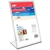 Informacinis L formos stovelis MP, A6, vertikalus, skaidrus