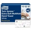 Rankų valymo popierius TORK PREMIUM EXTRA SOFT, H2 100297, 2 sl.,100 serv., 21.2 x 34 cm, balta sp.