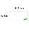 Lipnios etiketės į kainų ženklintuvus, 21,5x12mm, silpno lipnumo, 1000 etik., baltos sp.