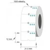 Lipnios etiketės į kainų ženklintuvus, 21,5x12mm, stipraus lipnumo, 1000 etik., baltos sp.