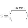 Lipnios etiketės į kainų ženklintuvus, 26x16mm, banguot., 1000 etik., baltos sp.