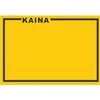 Lipnios etiketės su užrašu KAINA, 25x36mm, 1000 etik., oranžinės sp.