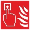 Lipnus ženklas GAISRO ALIARMO SKELBIMO VIETA, 140x140mm