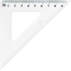 Plastikinė liniuotė-trikampis GR-854T, Grand, 9,5cm ilgio, 45° kampas