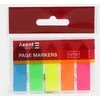 Plastikiniai indeksai-žymekliai AXENT Delta,12x45mm, 125 lapeliai, rodyklės formos, 5 neoninės sp.