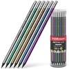 Plastikinis grafitinis pieštukas METALLIC, ErichKrause, HB, su trintuku
