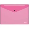 Plastikinis vokas su spaustuku GLOSSY NEON, ErichKrause, A4, 180mkr, permatomas, 4 sp.