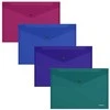 Plastikinis vokas su spaustuku GLOSSY VIVID, ErichKrause, A5+, 180mkr, permatomas, 4 sp.