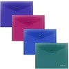 Plastikinis vokas su spaustuku GLOSSY VIVID, ErichKrause, A5+, 180mkr, permatomas, 4 sp.