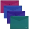 Plastikinis vokas su spaustuku GLOSSY VIVID, ErichKrause, B5, 180mkr, permatomas, 4 sp.