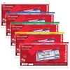 Plastikinis vokas su užtrauktuku ZIP POCKET, ErichKrause, TRAVEL (255x128 mm), 140 mkr, skaidrus, su spalvotu užtrauktuku