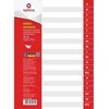 Skiriamieji lapai OPTIMA, A4, plastikiniai, A-Z, 110 mkr, pilkos sp.