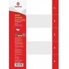 Skiriamieji lapai OPTIMA, A4, plastikiniai, 1-5, 110mkr, pilkos sp.