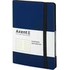Užrašų knyga PARTNER SOFT, Axent, A5, langeliais, 96 lapai, 80gsm, PU viršelis, mėlynos sp.