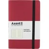 Užrašų knyga PARTNER SOFT, Axent, A5, 96 lapai, 80gsm, langeliais, minkštas PU viršelis, raudonos sp.