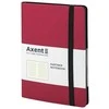 Užrašų knyga PARTNER SOFT, Axent, A5, 96 lapai, 80gsm, langeliais, minkštas PU viršelis, raudonos sp.