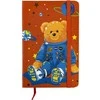 Užrašų knygelė BEAR IN SPACE, Centrum, A6, 80 lapų, 77gsm, linija, kietu viršeliu, su skirtuku ir gumele