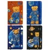 Užrašų knygelė BEAR IN SPACE, Centrum, A6, 80 lapų, 77gsm, linija, kietu viršeliu, su skirtuku ir gumele