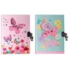 Užrašų knygelė - dienoraštis BUTTERFLIES &amp; FLOWERS, MP, A5, 80 lapų, 80gsm, su spynele