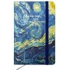 Užrašų knygelė VINCENT VAN GOGH, Centrum, A6, 80 lapų, 77gsm, linija, kietu viršeliu, su skirtuku ir gumele