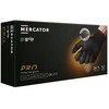 Vienkartinės nitrilinės pirštinės MERCATOR GoGrip Juodas, L dydis, juodos sp., be pudros, 50 vnt.
