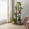 Augalų lentyna LAZYhome, ruda/juodos spalvos