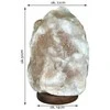 Druskos kristalo lempa LampkiSolne, 9-11 kg