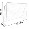 Xboost Bipohome PAOLO futbolo vartai 213x152 cm balti