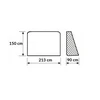 Futbolo vartu rinkinys Jet5, 230x150x90 cm, 2 vnt.