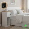 Naktinis staliukas su USB/C prievadu 5V ComfortCove, baltas