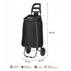 Pirkinių vežimėlis Nils, juodas