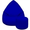 Sėdmaišis su pufu Pufini, mėlynas