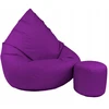 Sėdmaišis su pufu Pufini, violetinė