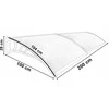 Gockowiak Poland MAKO DUO plastikinis stogelis 100x200 cm - juodas