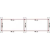 Gockowiak Poland MAKO DUO plastikinis stogelis 100x200 cm - juodas