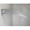 Stogelis virš durų Metal-gum, 120x80 cm, pilkas/rudas