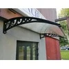 Stogelis virš durų Metal-gum, 150x100 cm, juodas