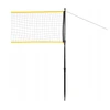 Badmintono tinklas su teleskopiniais stulpais Nils NT310, 600 x 60 cm, visiškai dengiantis dėklas