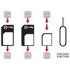 Adapteris Kit nano/microSIM/SIM Celly juodas