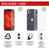 Apple iPhone 15 Plus Tikras 2D stiklas + dėklas iš „Displex“ skaidrus