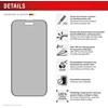 „Apple iPhone Air“ ekrano apsauginis stiklas, pilnai apsaugotas „Displex Juodas“