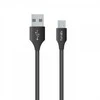 Data Cable USB to Micro USB 12W 1.5m By Fonex Juodas