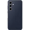 Dėklas Samsung Galaxy S24 FE Standing Grip Cover Mėlyna Juodas